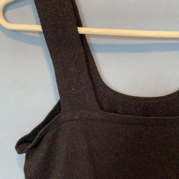 NWT Time and Tru Black Square Neck Tank Top Size M 8-10 Sparkles Sweater - Picture 6 of 13
